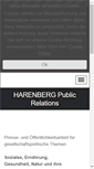 Mobile Screenshot of harenbergpr.de