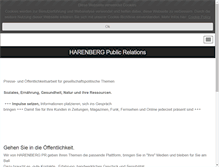 Tablet Screenshot of harenbergpr.de